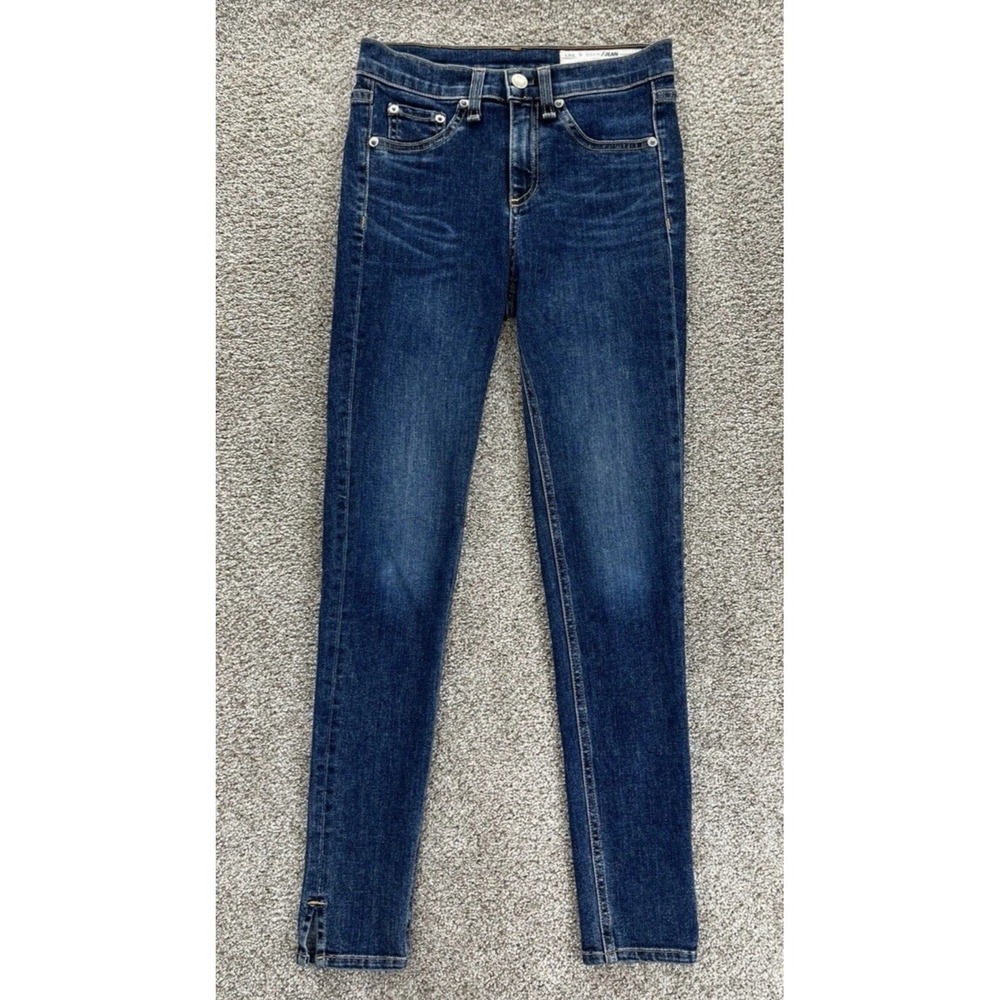 rag & bone Dark Blue Cropped Jeans